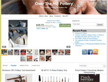 Tablet Screenshot of overthehillpottery.com